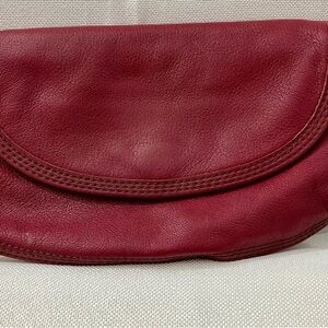 Lucky Brand Leather Wallet Wristlet Phone Holder, lined with credit card slots